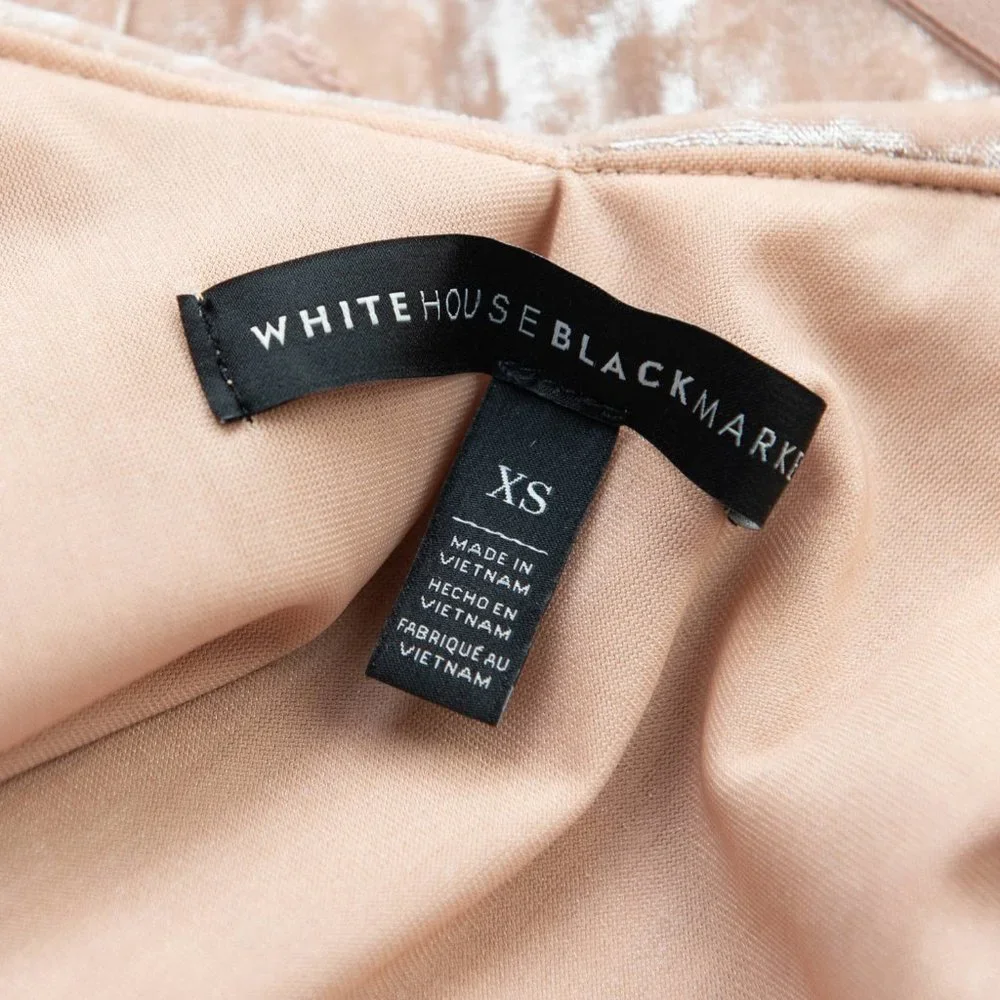 White House Black Market Velvet Ruffle Flounce Top Belted Blouse Pink Size XS - Picture 4 of 7